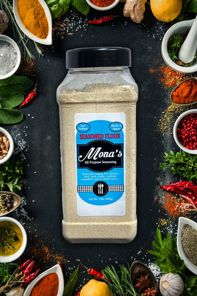 Mona's Seasoned Flour 23 oz